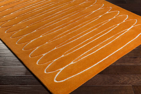 Surya Solid Bold Orange 50 X 76 Area Rug SLB6800-576 800-85933 Image 1