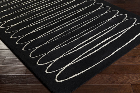 Surya Solid Bold Black 20 X 30 Area Rug SLB6802-23 800-85940 Image 1