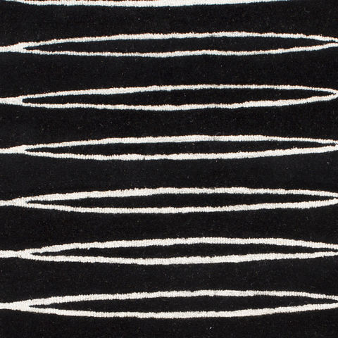 Surya Solid Bold Black Runner 26 X 80 Area Rug SLB6802-268 800-85941 Image 2