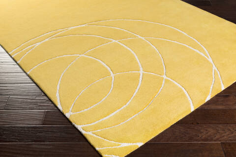 Surya Solid Bold Yellow 50 X 76 Area Rug SLB6807-576 800-85958 Image 1
