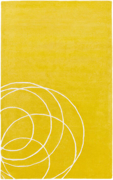 Surya Solid Bold Yellow 50 X 76 Area Rug SLB6807-576 800-85958 Image 0