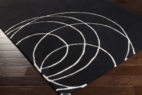 Surya Solid Bold Black 50 X 76 Area Rug SLB6811-576 800-85968 Image 1