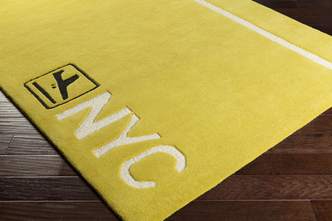 Surya Solid Bold Yellow Runner 26 X 80 Area Rug SLB6814-268 800-85981 Image 1