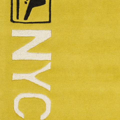 Surya Solid Bold Yellow Runner 26 X 80 Area Rug SLB6814-268 800-85981 Image 2