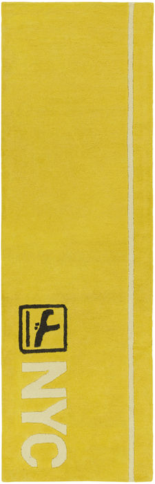 Surya Solid Bold Yellow Runner 26 X 80 Area Rug SLB6814-268 800-85981 Image 0