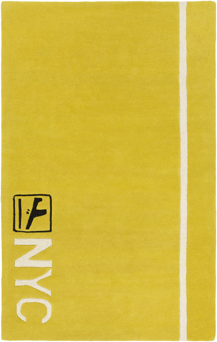 Surya Solid Bold Yellow 80 X 100 Area Rug SLB6814-810 800-85984 Image 0