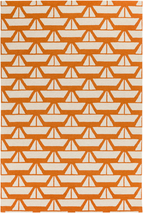 Surya Tic Tac Toe Orange 20 X 30 Area Rug TCT6003-23 800-86970 Image 0