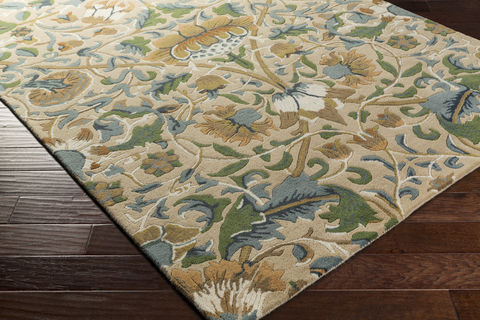 Surya William Morris Yellow 33 X 53 Area Rug WLM3010-3353 800-87653 Image 1