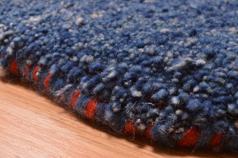 Gabbeh Blue Hand Knotted 910 X 123 Area Rug 100-87886 Image 5