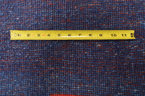 Gabbeh Blue Hand Knotted 910 X 123 Area Rug 100-87886 Image 8
