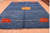 Gabbeh Blue Hand Knotted 910 X 123 Area Rug 100-87886 Thumb 10