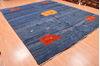 Gabbeh Blue Hand Knotted 910 X 123 Area Rug 100-87886 Thumb 11