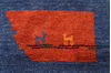 Gabbeh Blue Hand Knotted 910 X 123 Area Rug 100-87886 Thumb 19