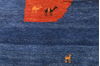 Gabbeh Blue Hand Knotted 910 X 123 Area Rug 100-87886 Thumb 20