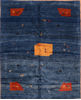 Gabbeh Blue Hand Knotted 910 X 123 Area Rug 100-87886 Thumb 0