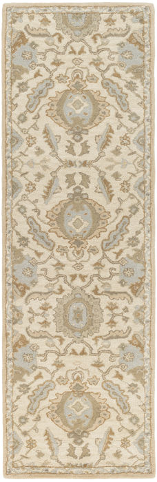 Surya Caesar White Runner 26 X 80 Area Rug CAE1166-268 800-88568 Image 0