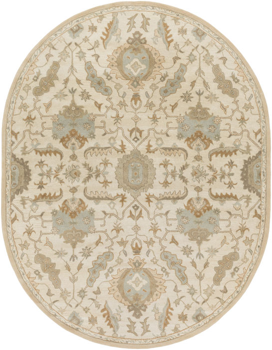 Surya Caesar White Oval 80 X 100 Area Rug CAE1166-810OV 800-88576 Image 0