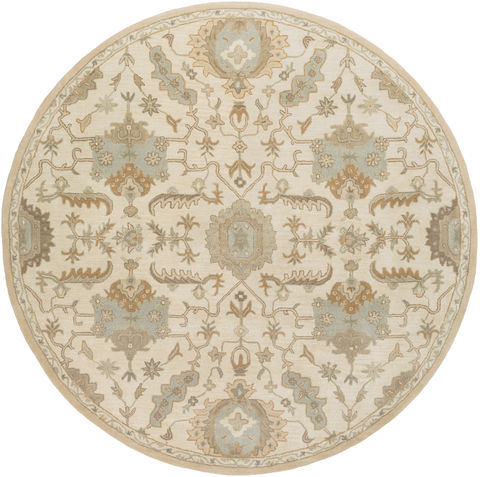 Surya Caesar White Round 80 X 80 Area Rug CAE1166-8RD 800-88578 Image 0