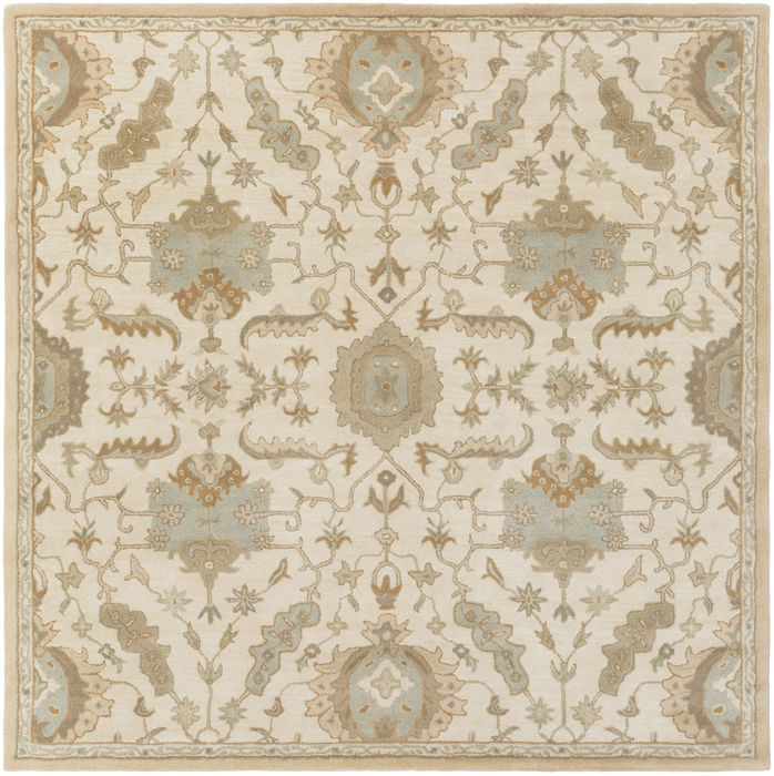 Surya Caesar White Square 99 X 99 Area Rug CAE1166-99SQ 800-88582 Image 0