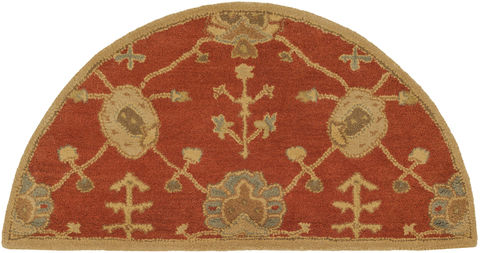 Surya Caesar Red Half Round 20 X 40 Area Rug CAE1169-24HM 800-88599 Image 0