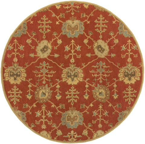 Surya Caesar Red Round 60 X 60 Area Rug CAE1169-6RD 800-88605 Image 0