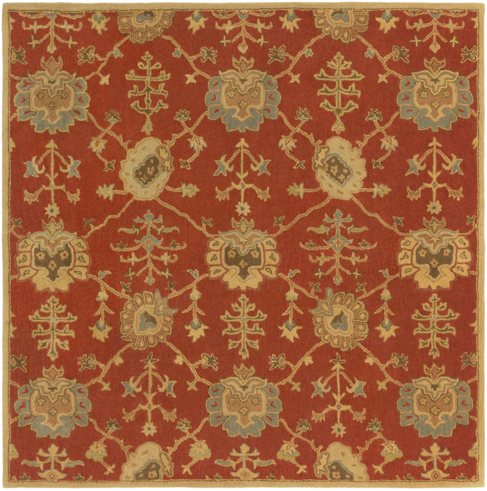Surya Caesar Red Square 60 X 60 Area Rug CAE1169-6SQ 800-88606 Image 0