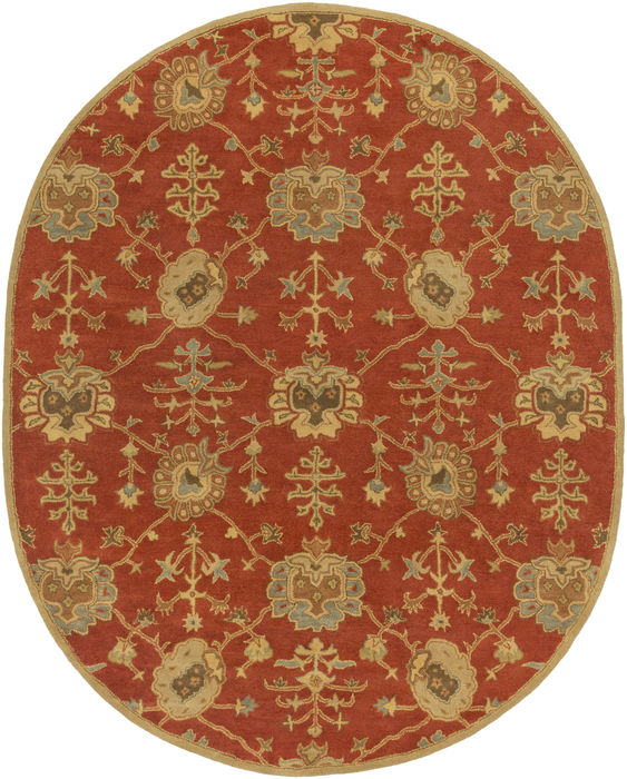 Surya Caesar Red Oval 80 X 100 Area Rug CAE1169-810OV 800-88608 Image 0