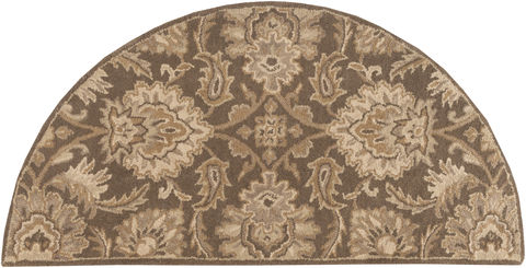Surya Caesar Brown Half Round 20 X 40 Area Rug CAE1174-24HM 800-88633 Image 0