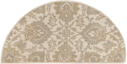 Surya Caesar White Half Round 20 X 40 Area Rug CAE1177-24HM 800-88665 Image 0