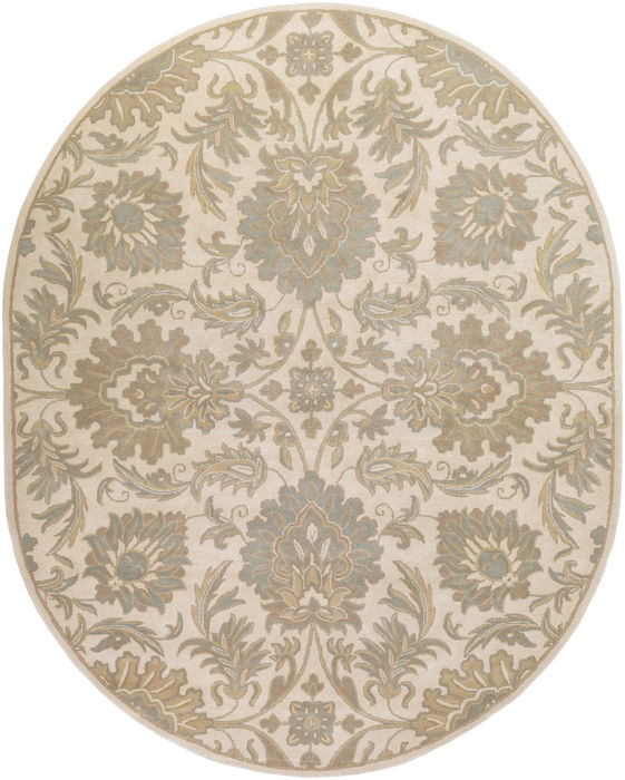 Surya Caesar White Oval 60 X 90 Area Rug CAE1177-69OV 800-88670 Image 0