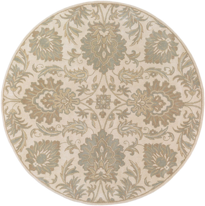 Surya Caesar White Round 80 X 80 Area Rug CAE1177-8RD 800-88676 Image 0