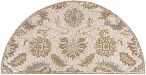 Surya Caesar White Half Round 20 X 40 Area Rug CAE1178-24HM 800-88681 Image 0