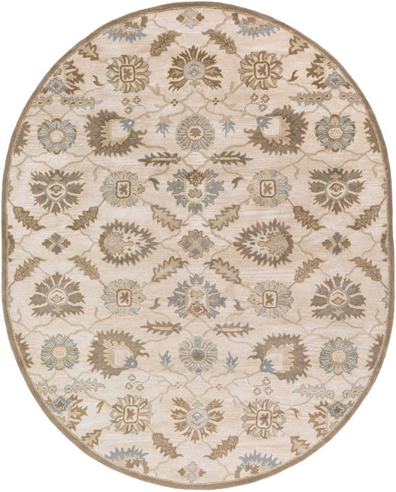 Surya Caesar White Oval 80 X 100 Area Rug CAE1178-810OV 800-88690 Image 0