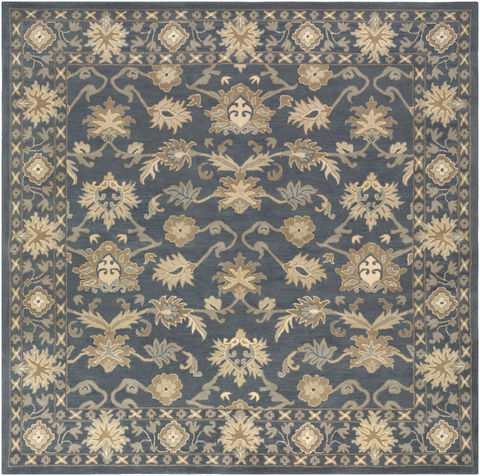 Surya Caesar Black Square 60 X 60 Area Rug CAE1180-6SQ 800-88720 Image 0