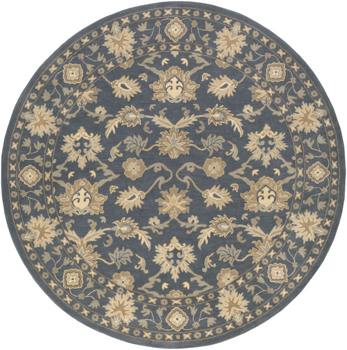 Surya Caesar Black Round 99 X 99 Area Rug CAE1180-99RD 800-88727 Image 0