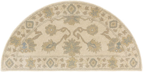 Surya Caesar White Half Round 20 X 40 Area Rug CAE1182-24HM 800-88745 Image 0