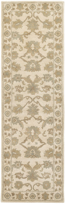 Surya Caesar White Runner 26 X 80 Area Rug CAE1182-268 800-88746 Image 0