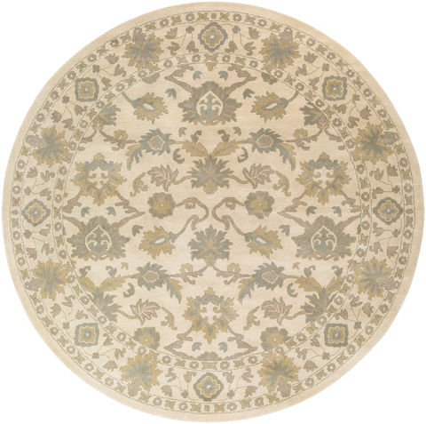 Surya Caesar White Round 80 X 80 Area Rug CAE1182-8RD 800-88754 Image 0
