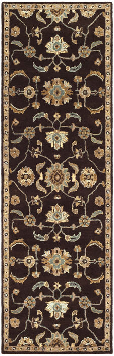 Surya Caesar Black Runner 30 X 120 Area Rug CAE1183-312 800-88761 Image 0