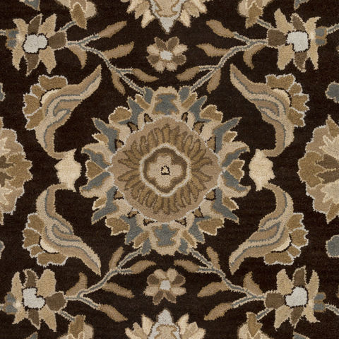 Surya Caesar Black Round 60 X 60 Area Rug CAE1183-6RD 800-88765 Image 1