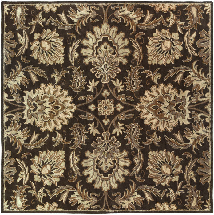 Surya Caesar Black Square 60 X 60 Area Rug CAE1183-6SQ 800-88766 Image 0