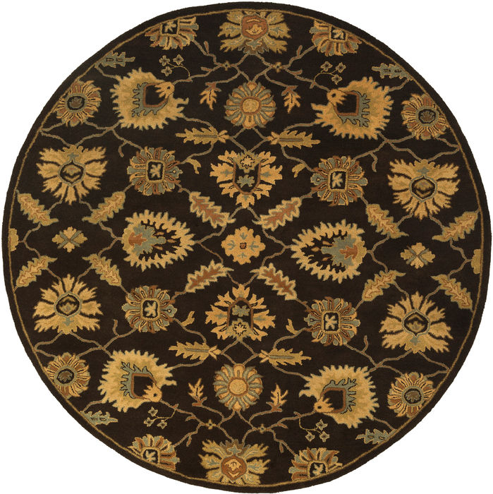 Surya Caesar Brown Round 99 X 99 Area Rug CAE1184-99RD 800-88789 Image 0