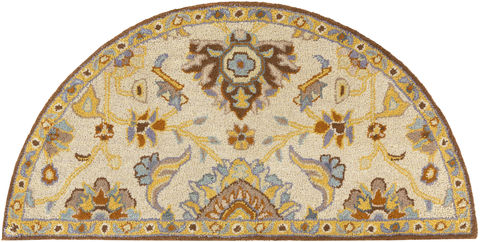 Surya Caesar White Half Round 20 X 40 Area Rug CAE1185-24HM 800-88791 Image 0