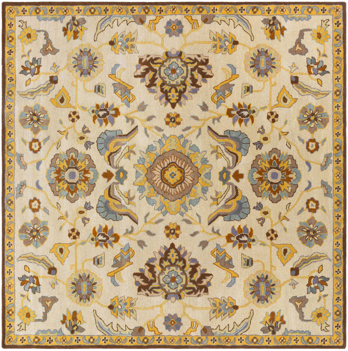 Surya Caesar White Square 60 X 60 Area Rug CAE1185-6SQ 800-88797 Image 0