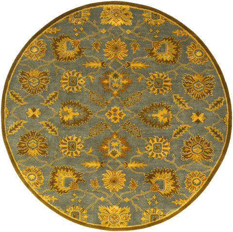 Surya Caesar Blue Round 99 X 99 Area Rug CAE1186-99RD 800-88816 Image 0