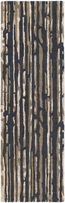 Surya Modern Classics Black Runner 26 X 80 Area Rug CAN2075-268 800-88873 Image 0