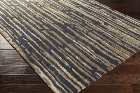 Surya Modern Classics Black 90 X 130 Area Rug CAN2075-913 800-88875 Image 1