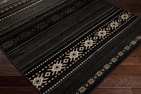 Surya Paramount Black Runner 22 X 76 Area Rug PAR1047-2276 800-88914 Image 1