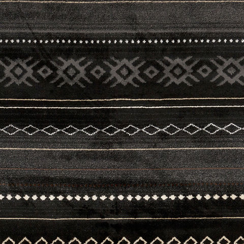 Surya Paramount Black Runner 22 X 76 Area Rug PAR1047-2276 800-88914 Image 2