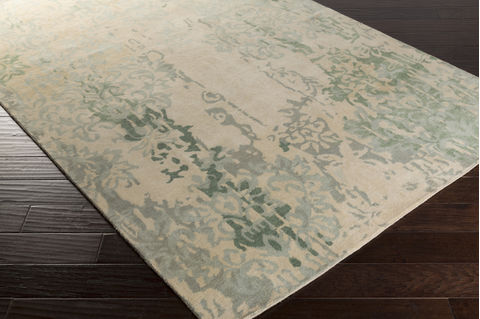 Surya Brocade Green 90 X 130 Area Rug BRC1012-913 800-88933 Image 1